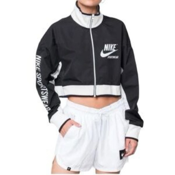 Nike Sportswear Cropped Track Jacket Size XL Activewear Sporty - Picture 13 of 15